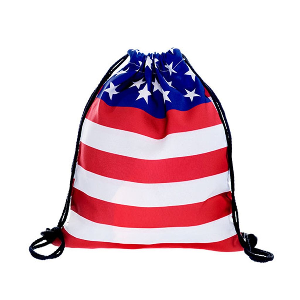 Usa Flag Unisex-Drawstring Backpack Dance