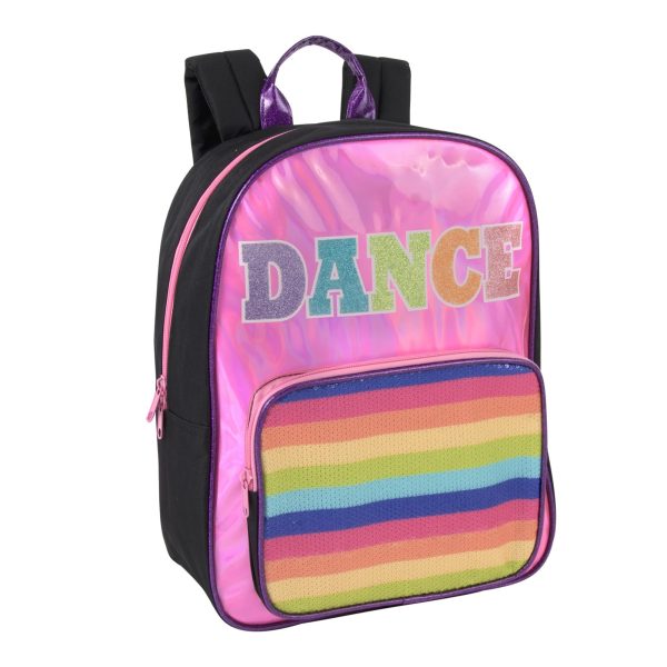 Holographic Rainbow Glitter Dance Backpack